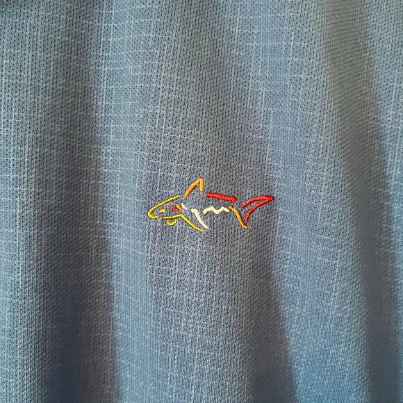 Greg Norman Men's Blue Play Dry Golf Polo: Size XL - Picture 3 of 5